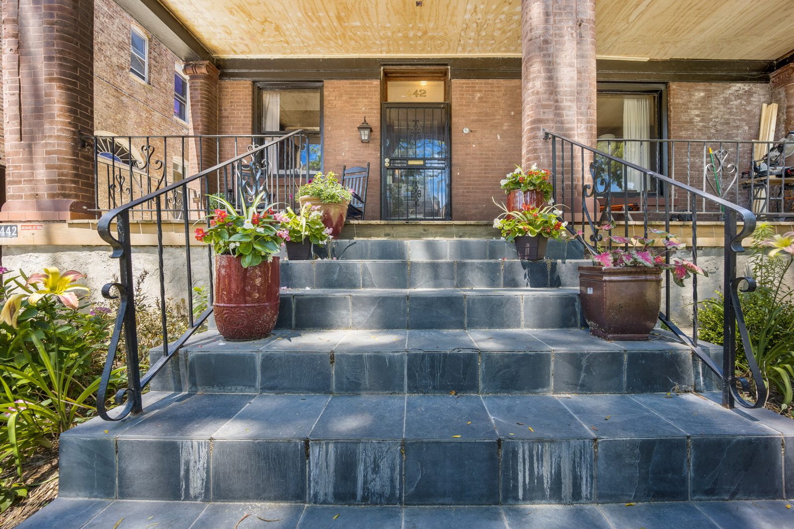 Front stairs and entry